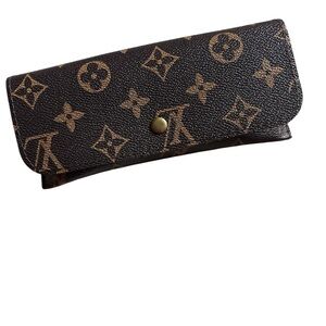Fashion Lux Brown Monogram Sunglasses Case